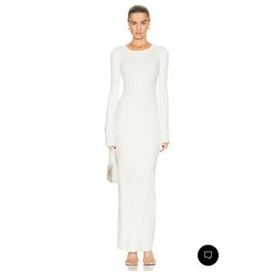 Eterne Long Sleeve Crewneck Maxi Dress. Cream color Size XS. Perfect conditions